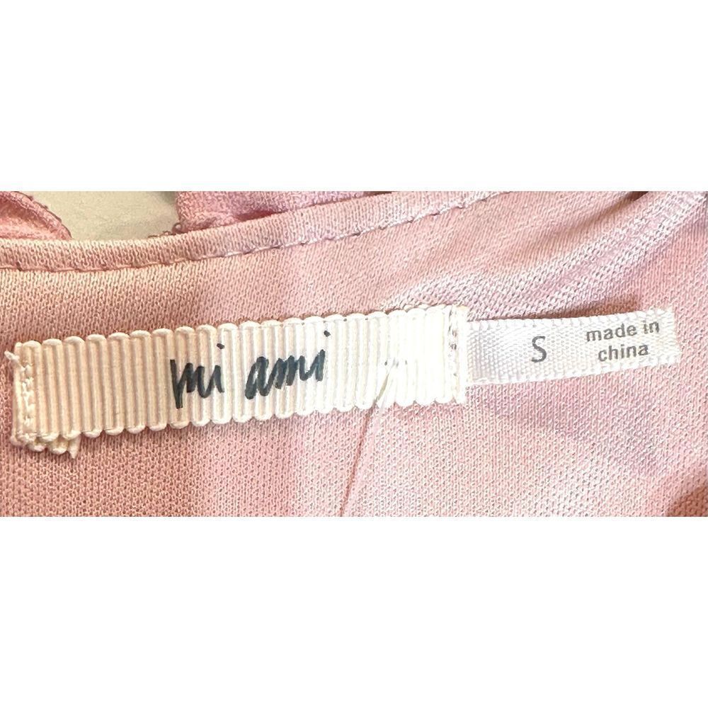 Mi Ami Francesca’s long sleeve ruffle mini dress in a pretty pink. NWT Size S - Picture 5 of 7